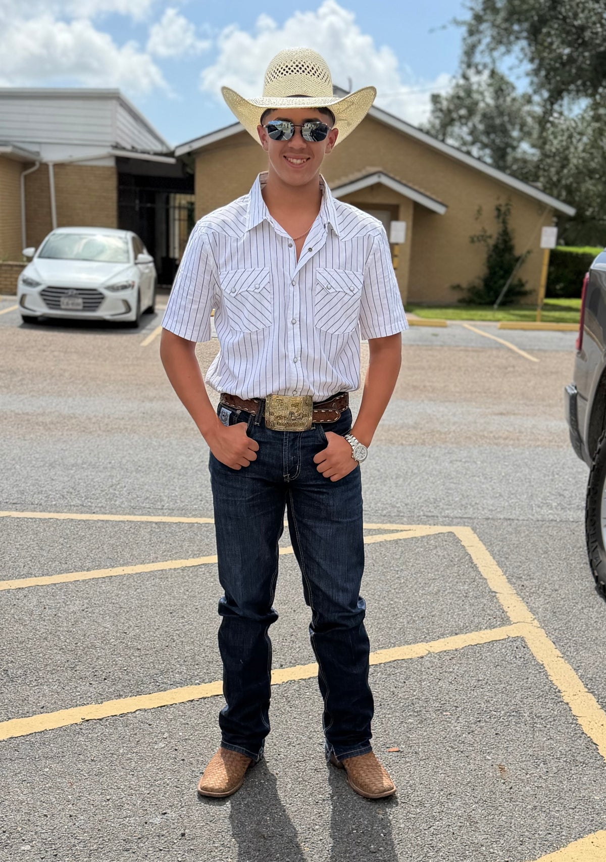 Panhandle Men's Short Sleeve Snap Shirt - Navy 🤠