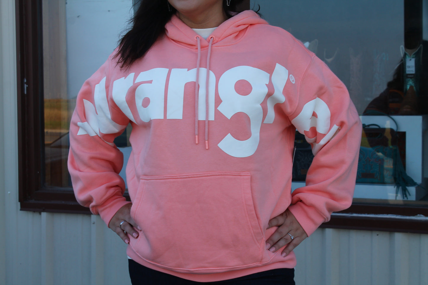 Wrangler Women’s Peach Logo Hoodie