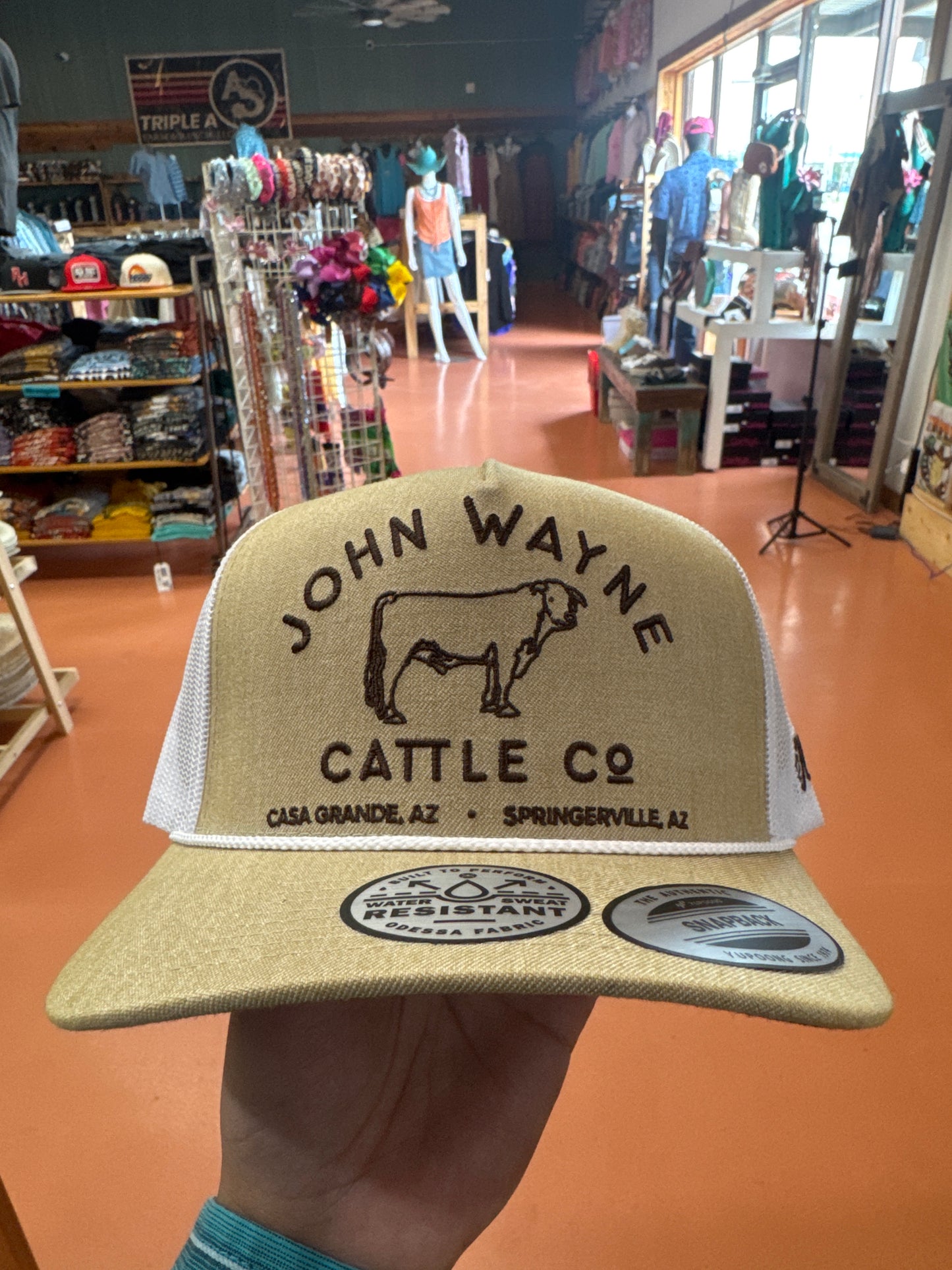 John Wayne Tan Cattle Co. Cap 🧢