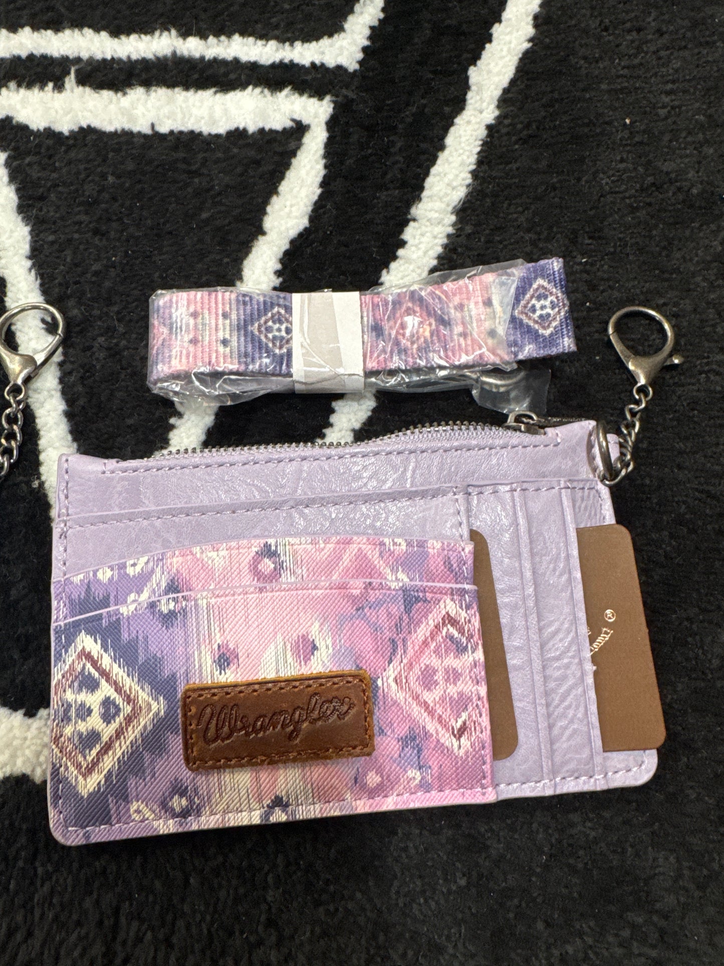 Wrangler Aztec Keychain Wristlet Card Wallet