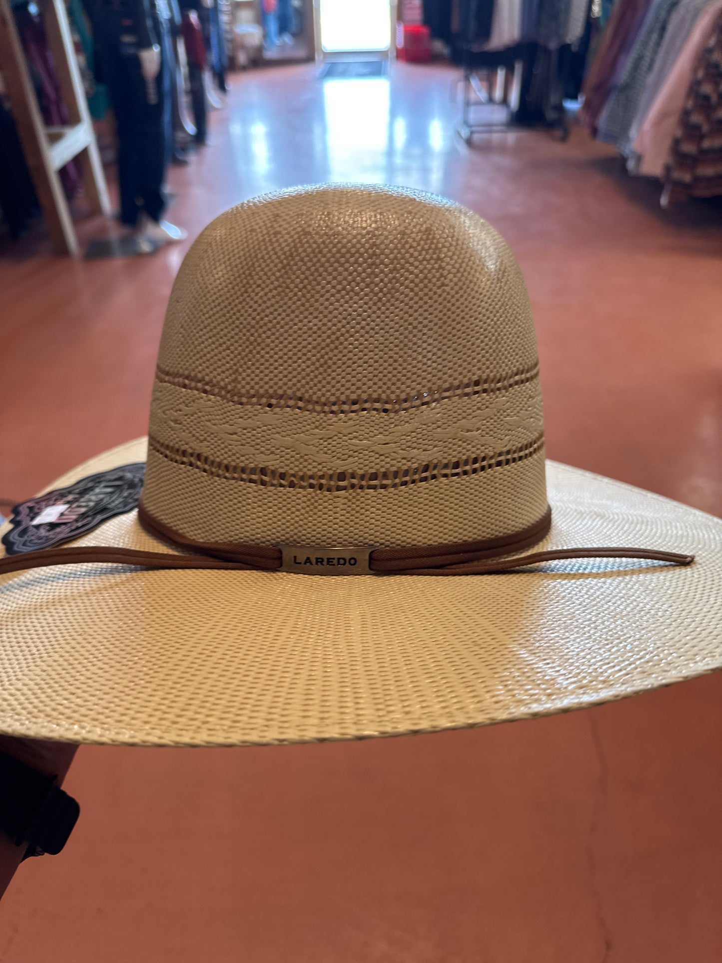 Laredo Breeze 2 Cowboy Hat Tan 4 1/4in Brim Open Crown