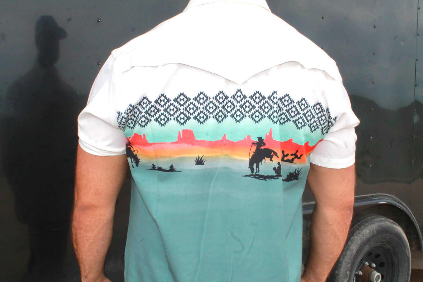 Cinch Men's Desert Rider Snap Short Sleeve Shirt