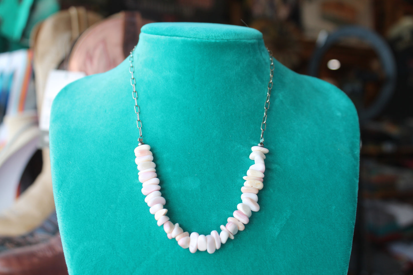 Pink Concho Necklace 18”