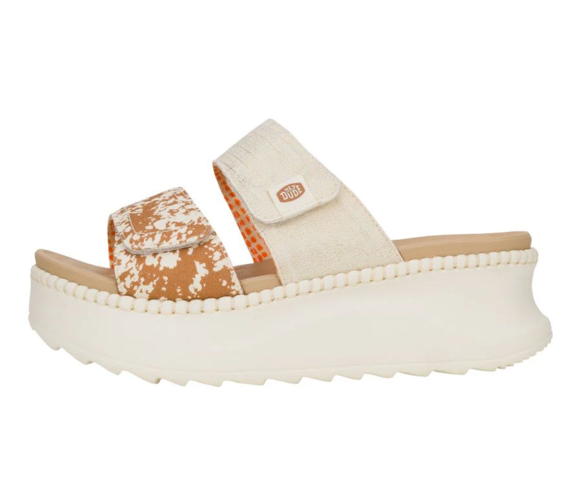Delray Slide Animal Shimmer Tan/Multi