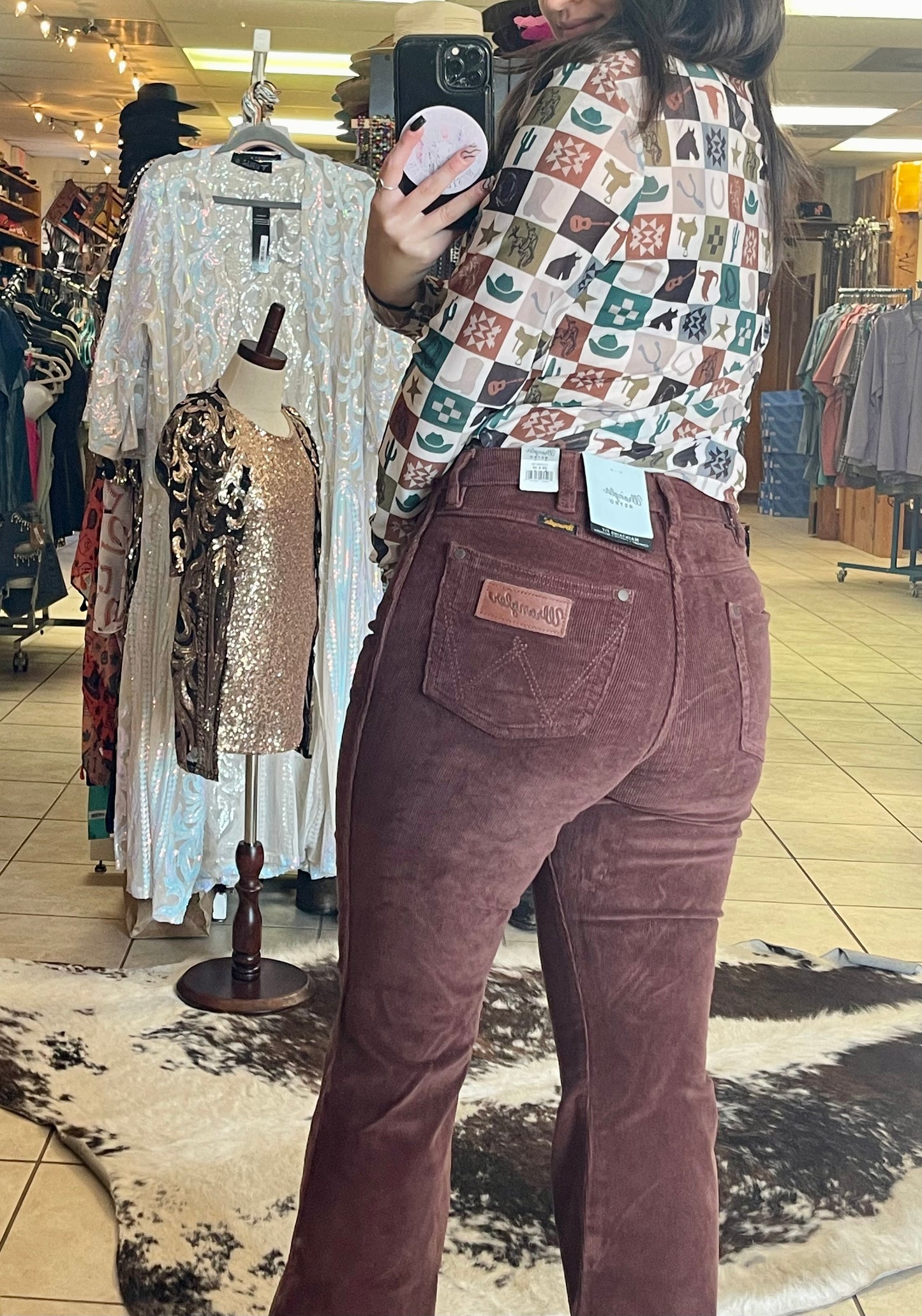 Wrangler Chestnut Corduroy Jeans