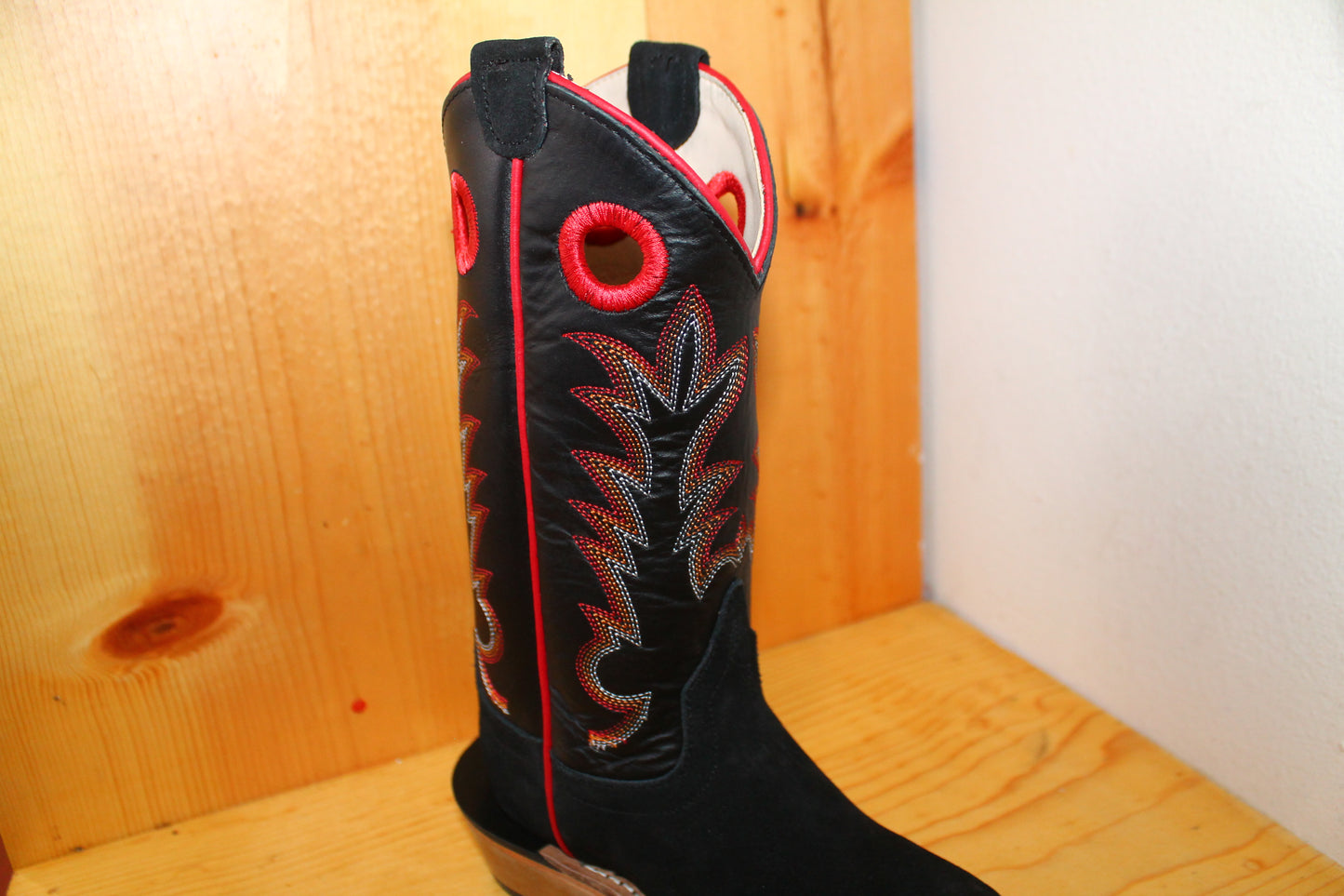 Old West Youth Black Hawk Boots
