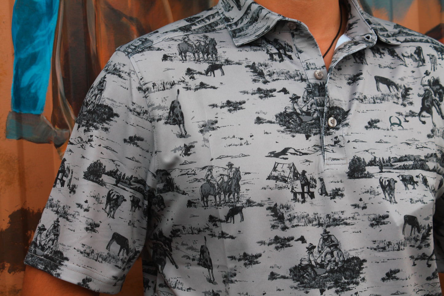 Cinch Arena Flex Polo- Grey