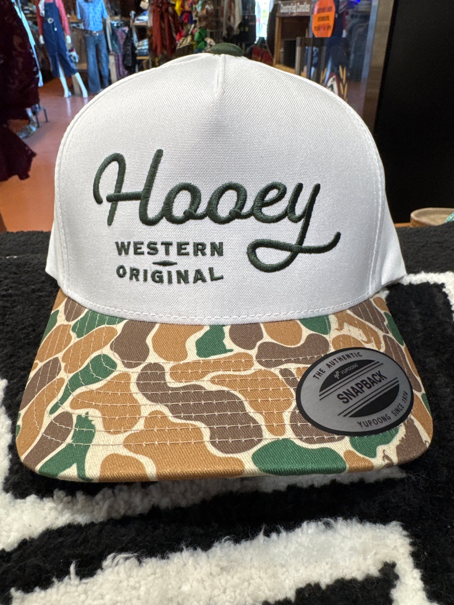 Hooey OG White Camo Cap
