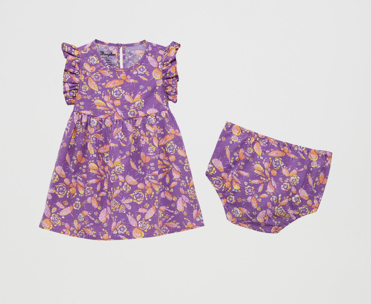 Wrangler Girl’s Infant Purple Cacti Dress