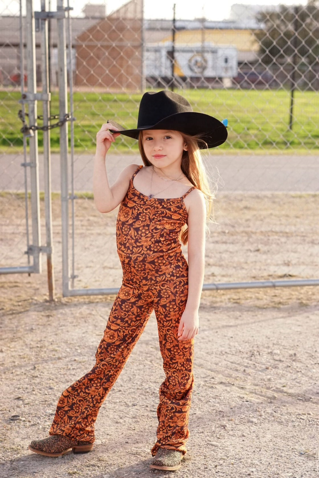 Girl's Tooled Jumpsuit