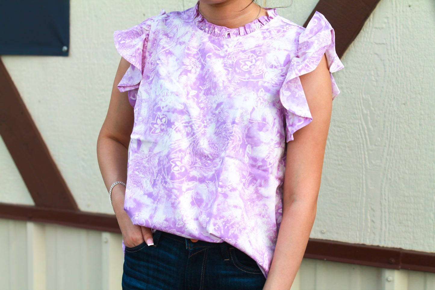 Lavender Lacey Top