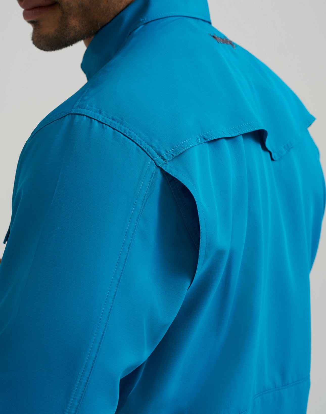Wrangler Performance Pearl Snap- Teal