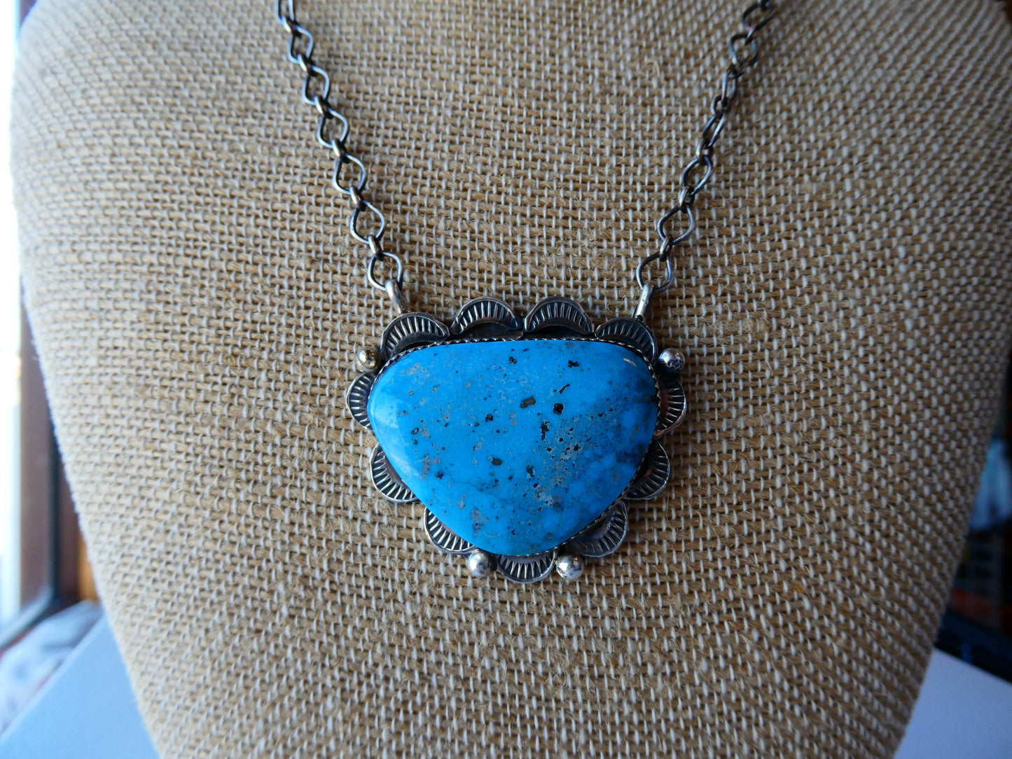 Native Stamped Tia Long statement Piece Kingman
