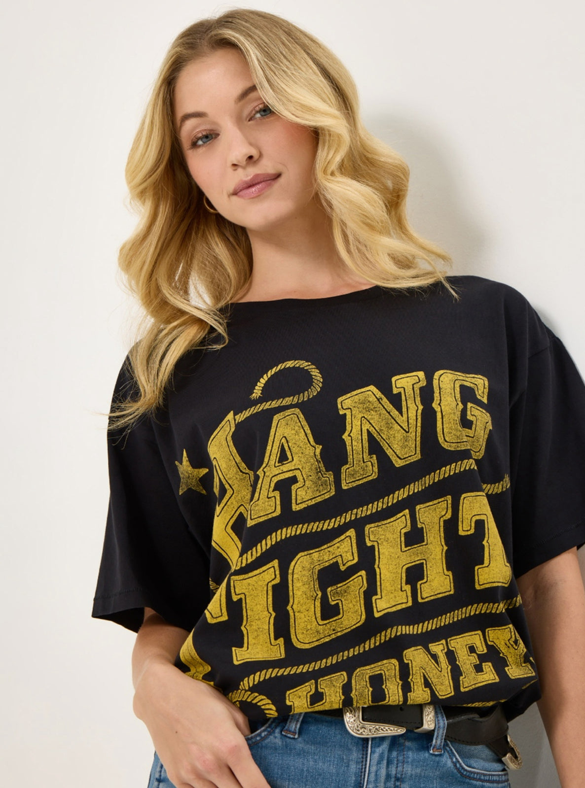 Wrangler X Lainey “Hang Tight Honey Tee”