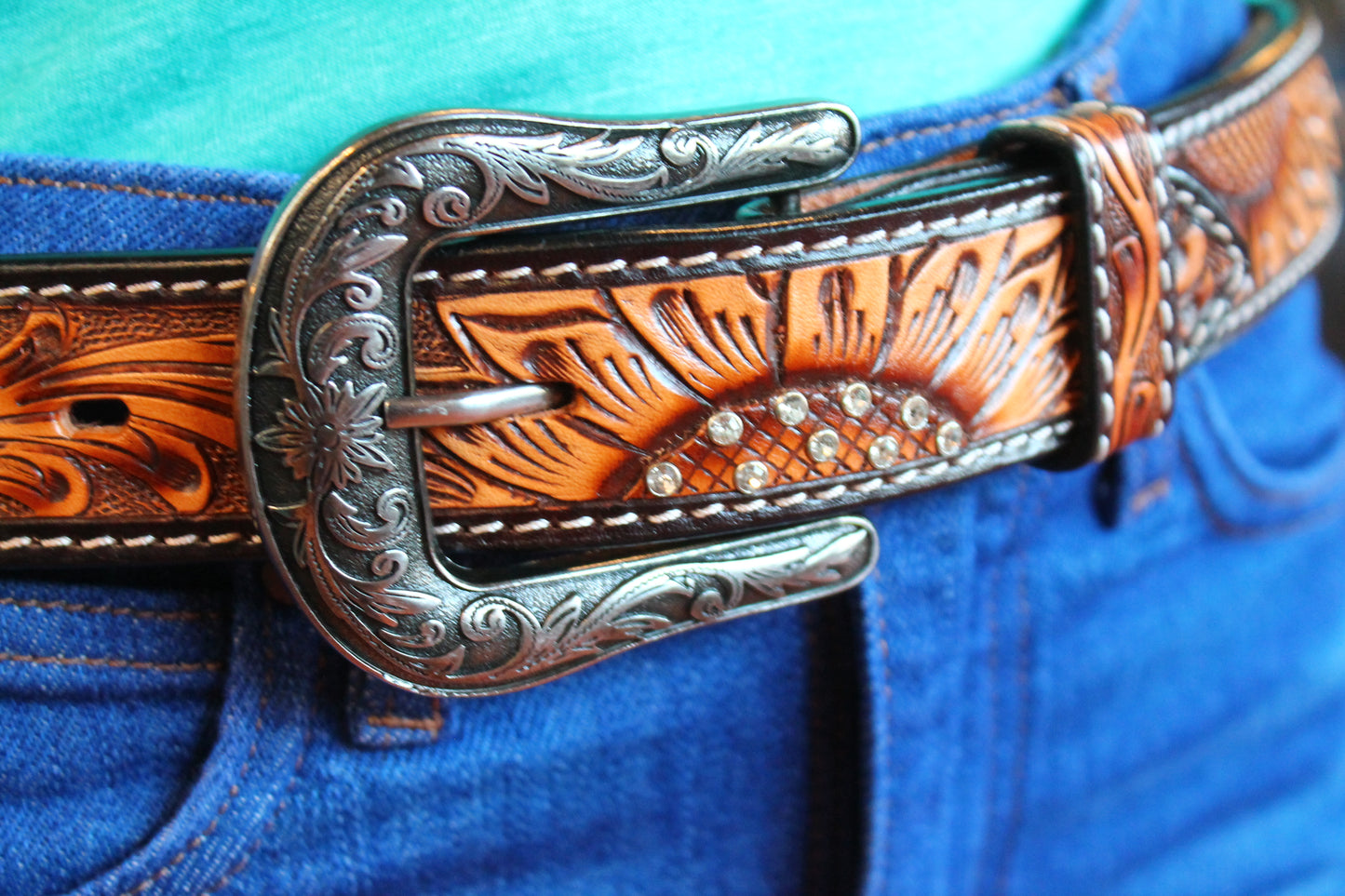 Women’s Sunflower/Hide Belt