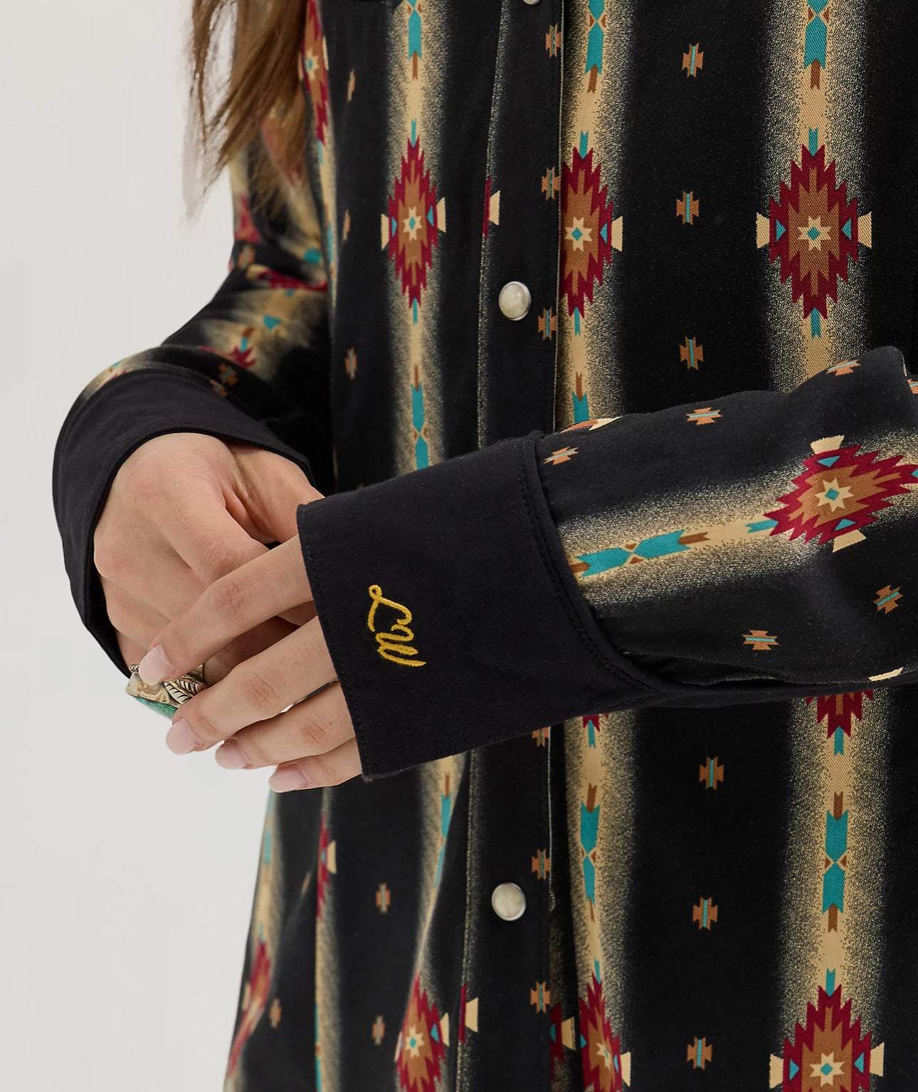 Lainey Wilson X Wrangler Classic Black Checotah Shirt
