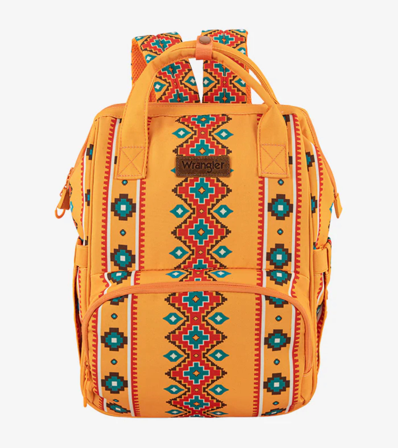 Wrangler Backpack- Orange Aztec