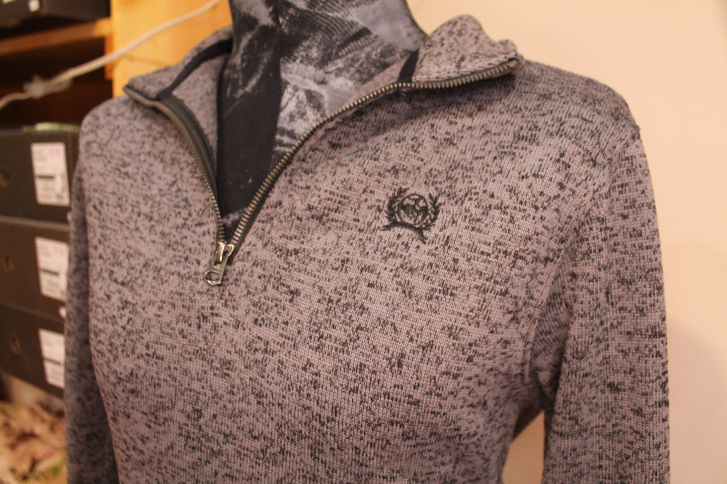 Cinch Grey Sweater