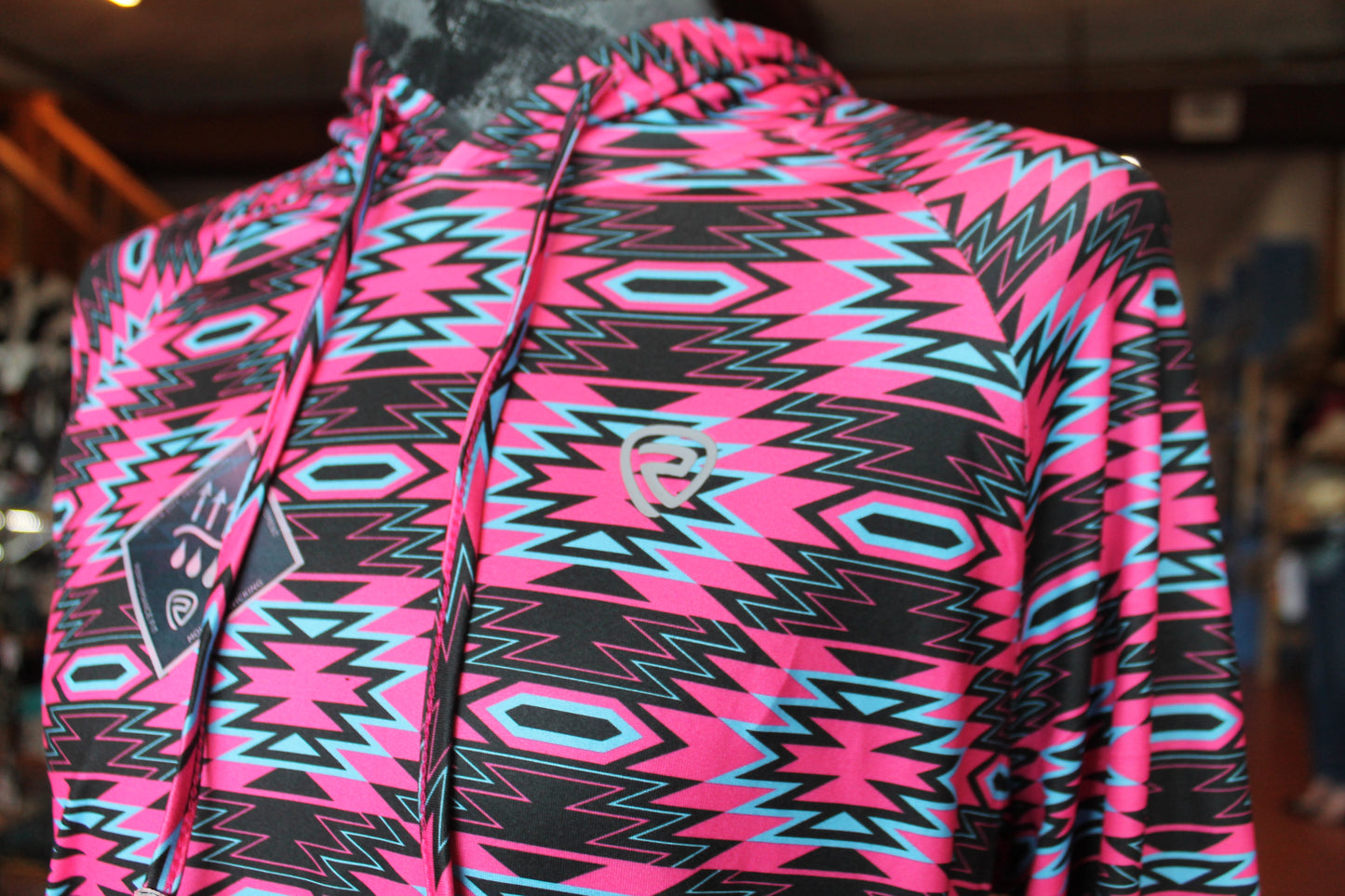 Rock & Roll Pink Aztec Hoodie