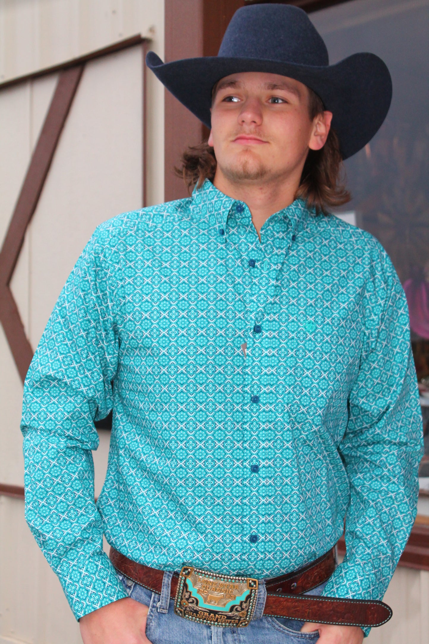 Men’s Ariat Jordy Blue Long Sleeve