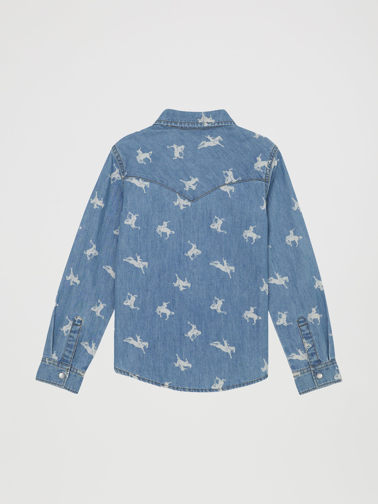 Wrangler Girl Snap Rider Denim Long Sleeve