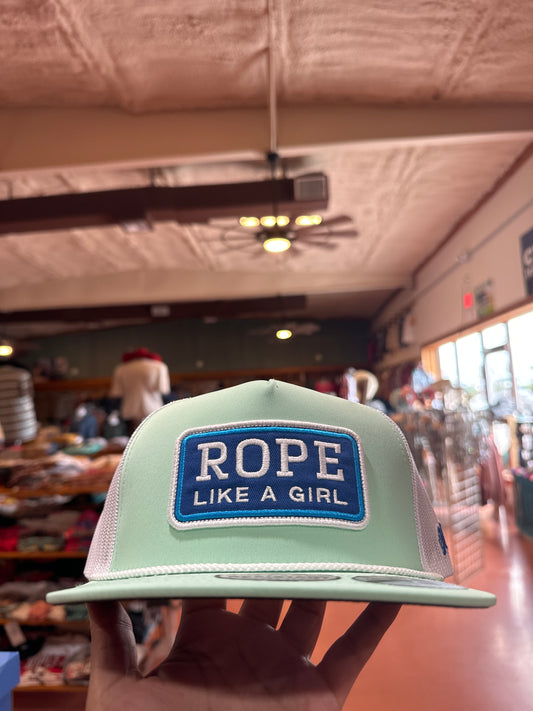 Hooey ‘Rope like a Girl’ Mint Cap🧢