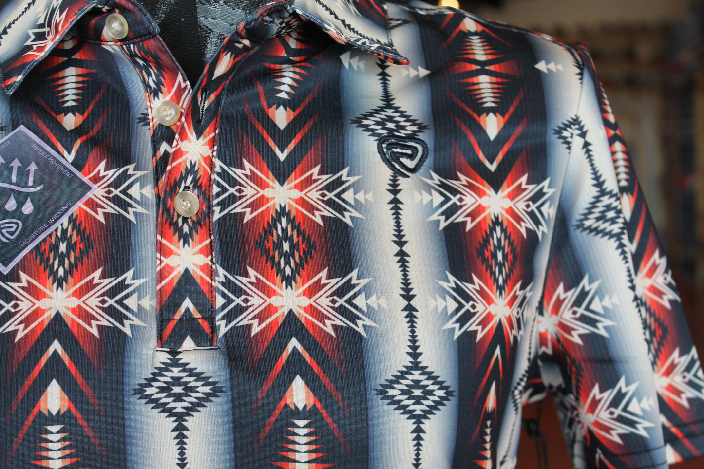 RR Navy Printed Polo
