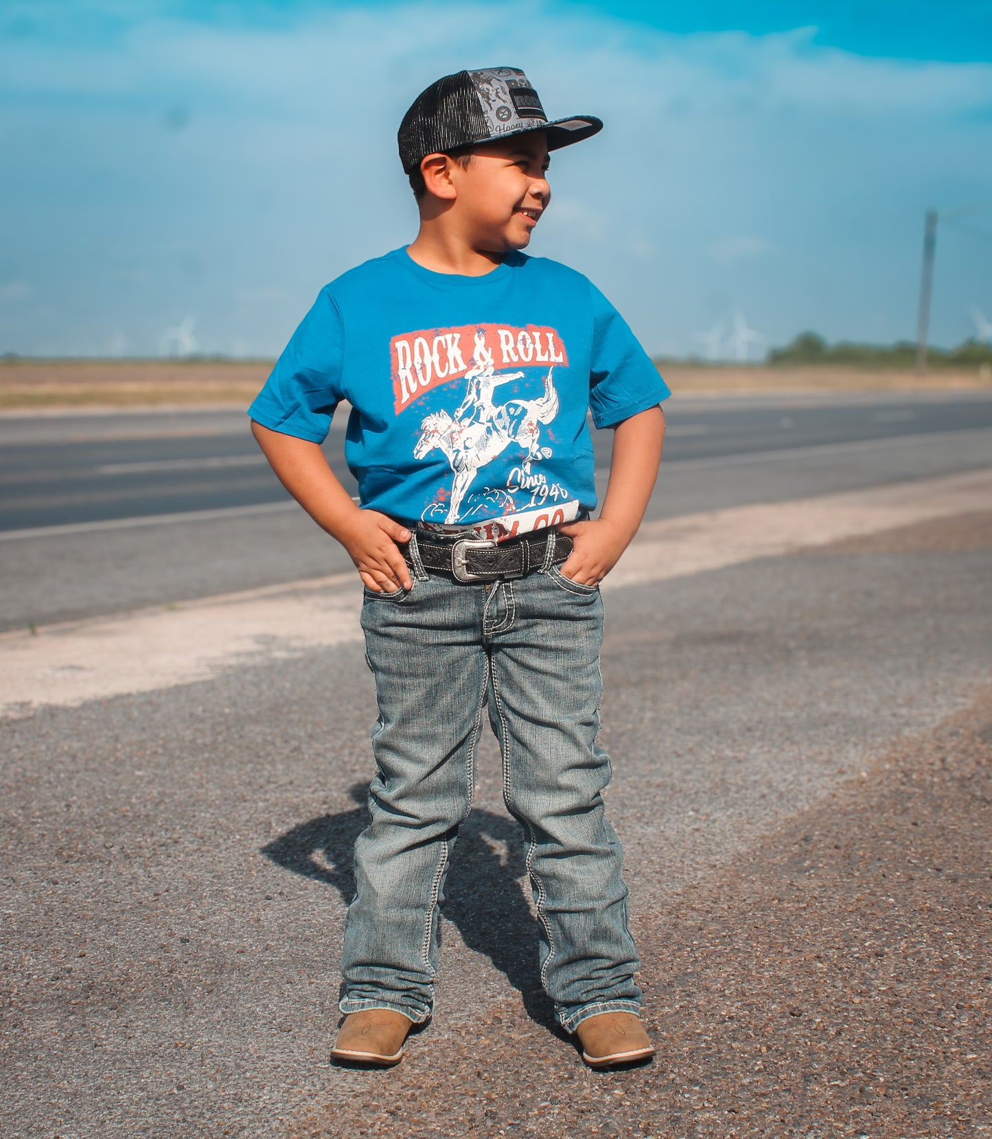 Rock & Roll Boys Bucking Bronco Tee Shirt
