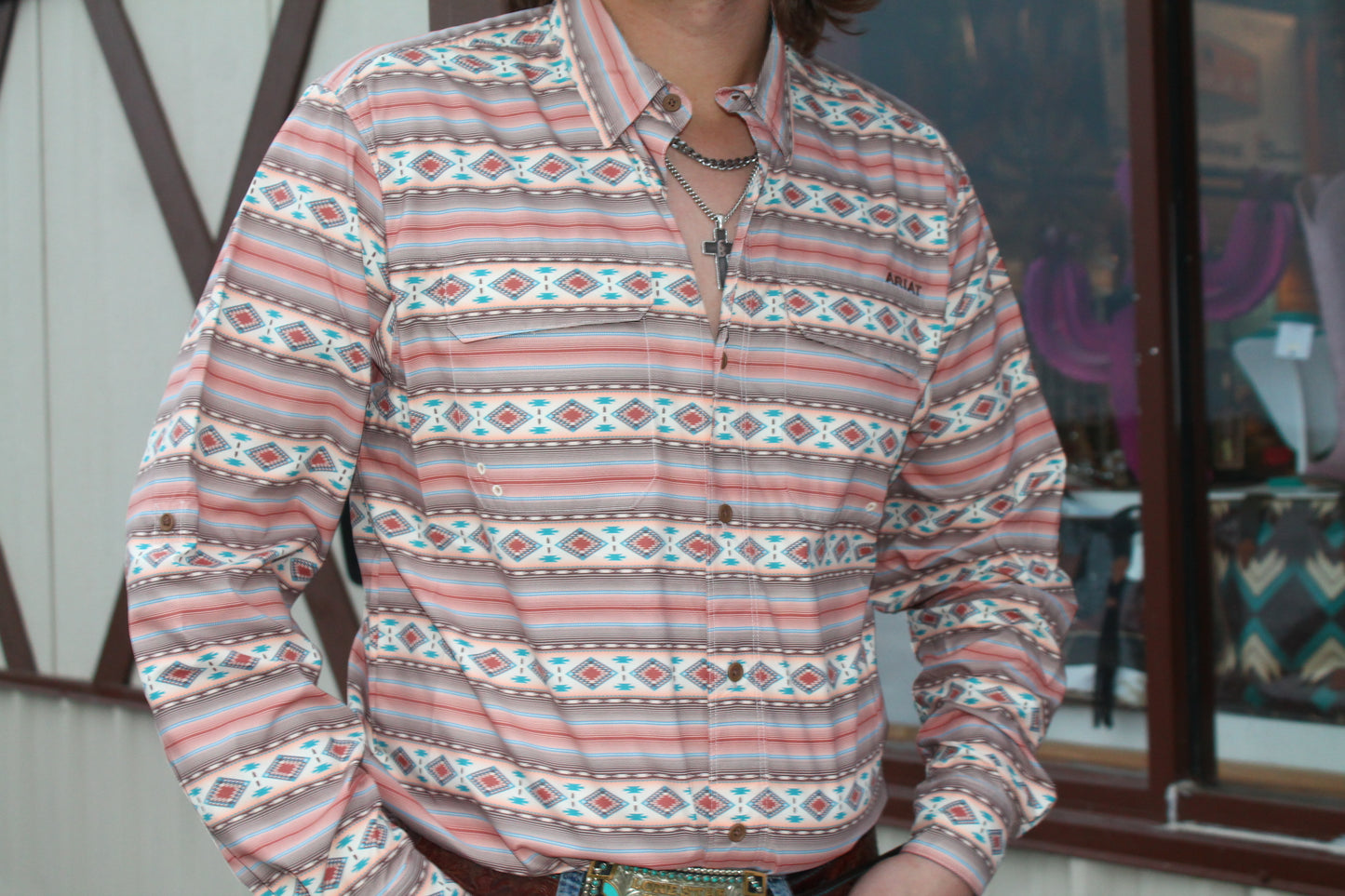 Men’s Ariat Baked Clay Long Sleeve