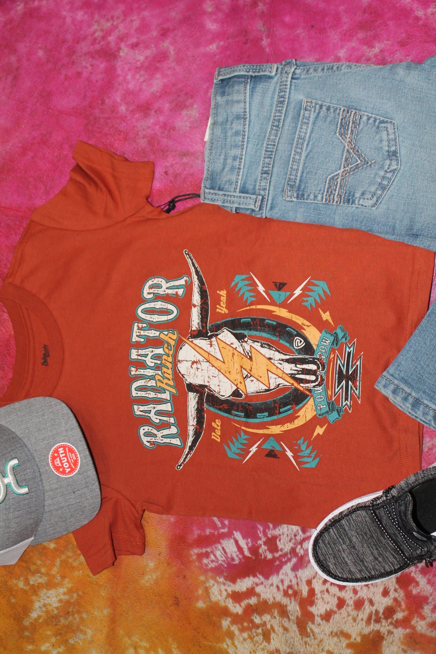 YOUTH Dale Skull Graphic-Rust