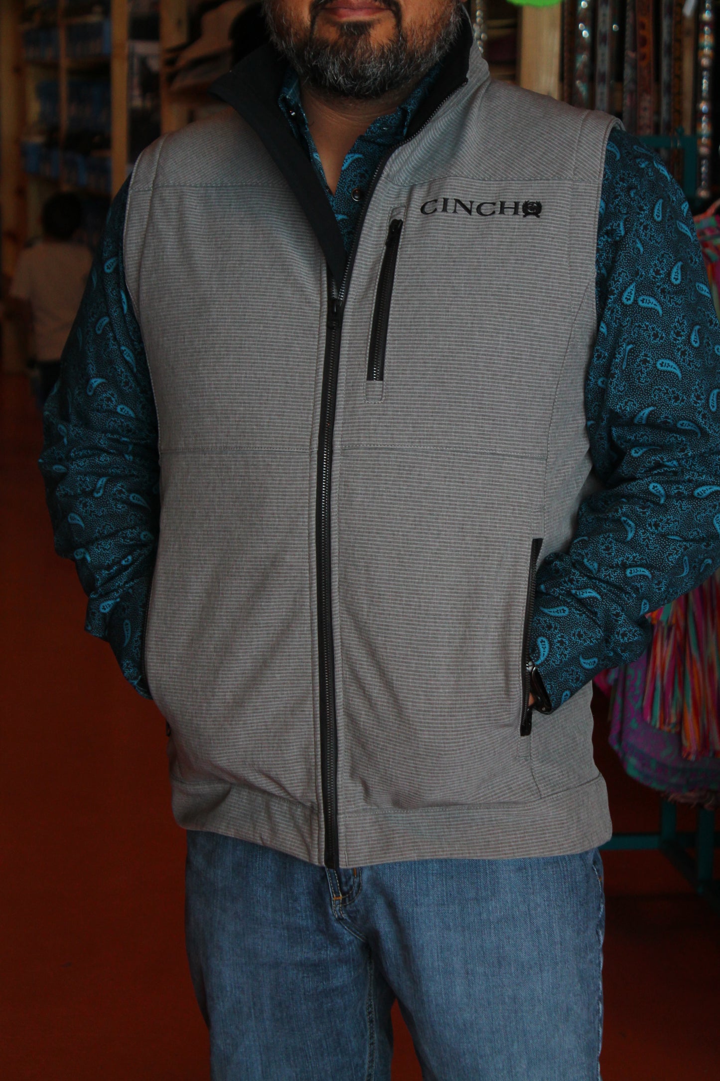 Cinch Men's Slate Grey Vest