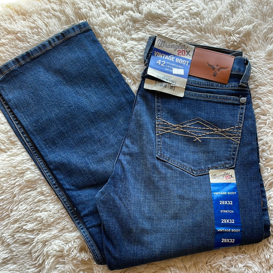 Wrangler Men's 20x Vintage Boot Jeans (med wash)