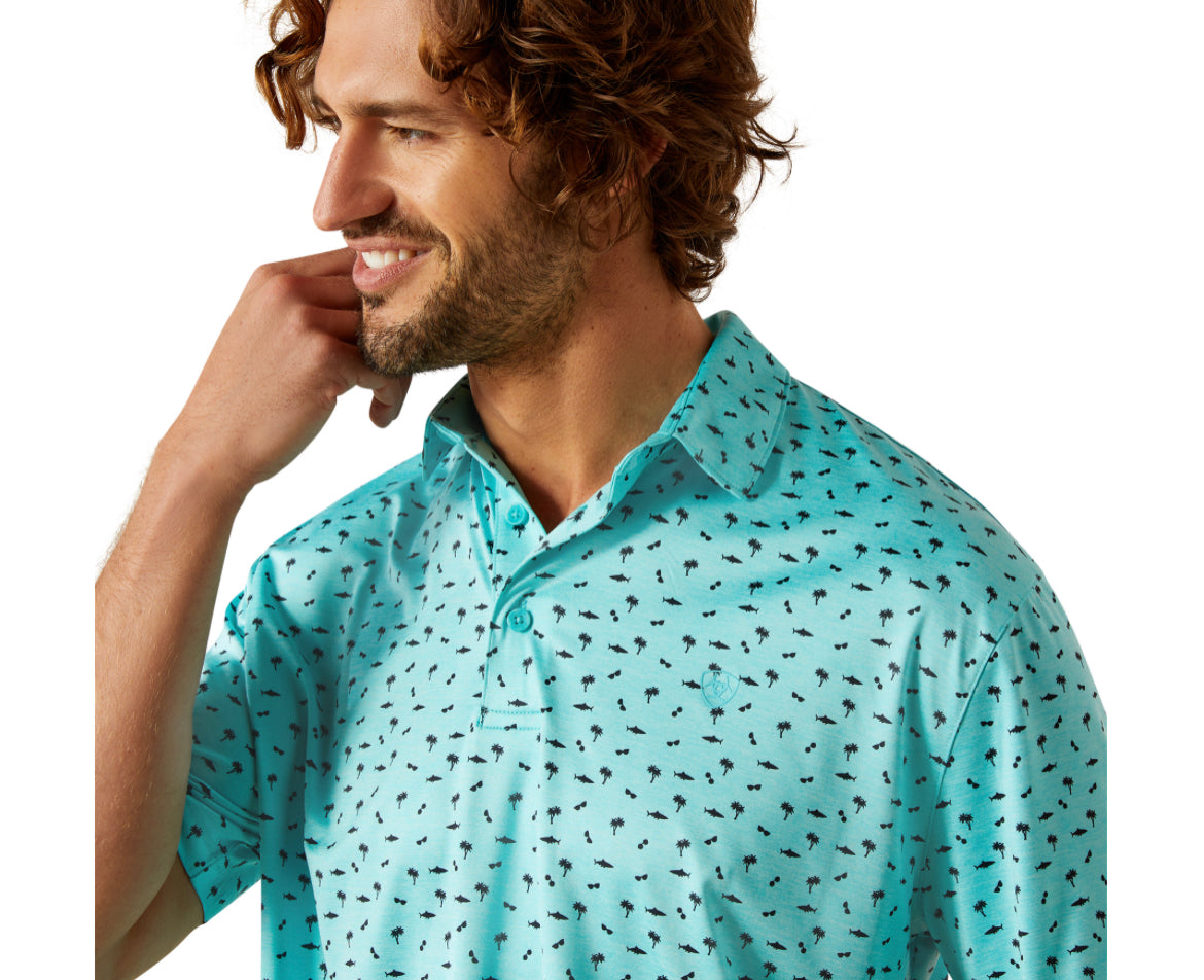 Men's Charger 2.0 Printed Polo Shirt