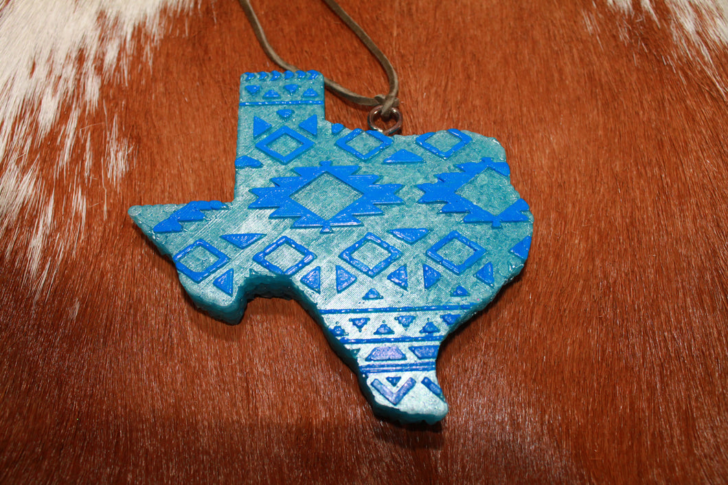 Blue Aztec Texas Freshie (Black Ice)