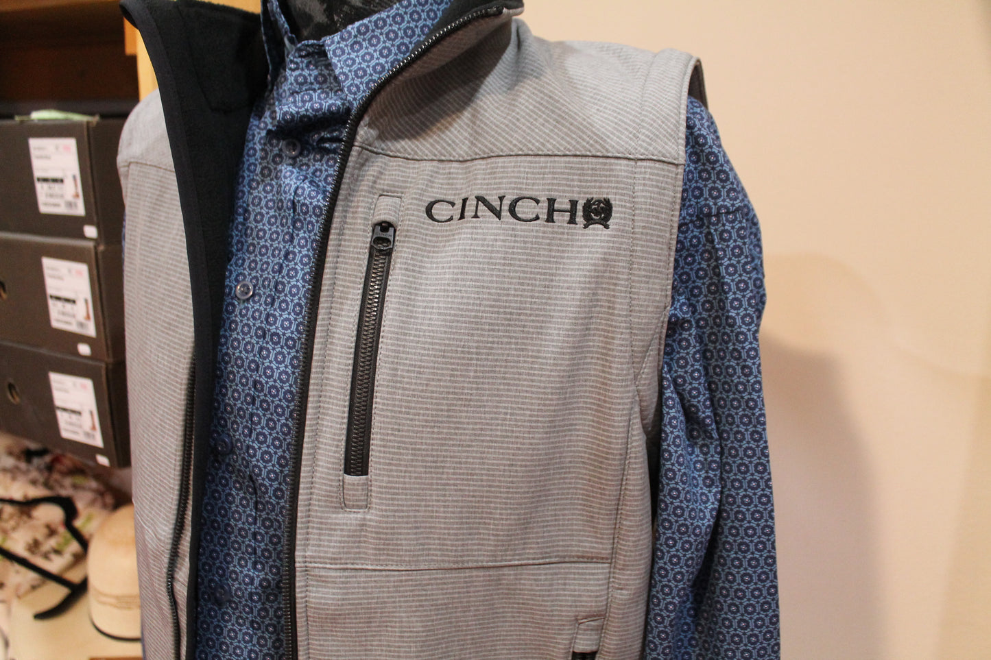 Cinch Men's Slate Grey Vest