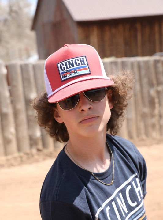 Cinch Spur Cap - Red/White 🧢