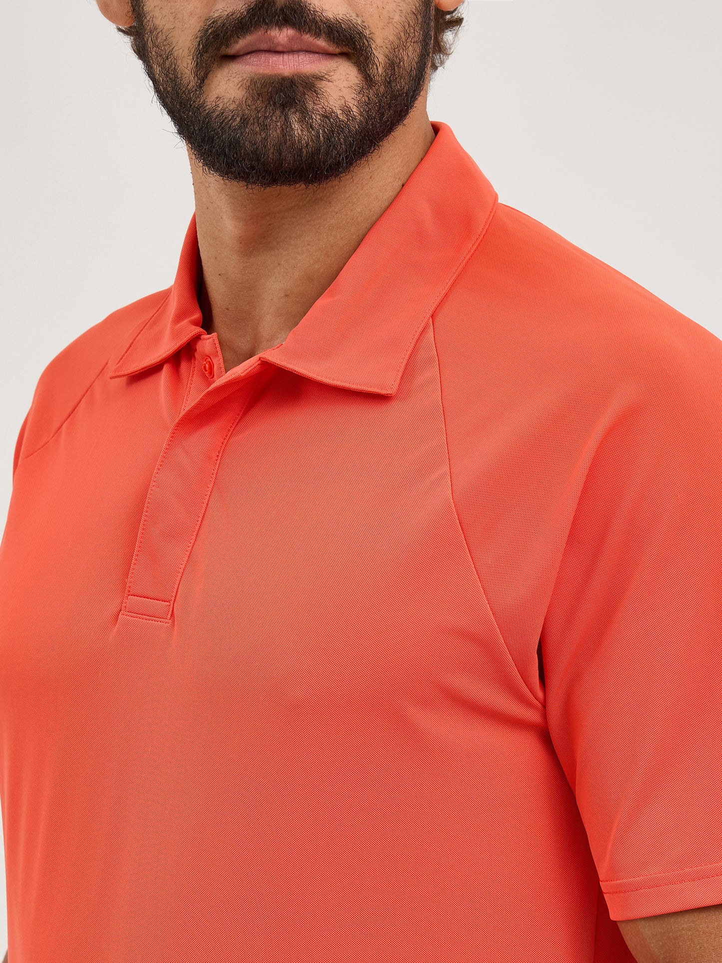 Men’s Burnt Orange Techno Knit Polo - FLASH SALE