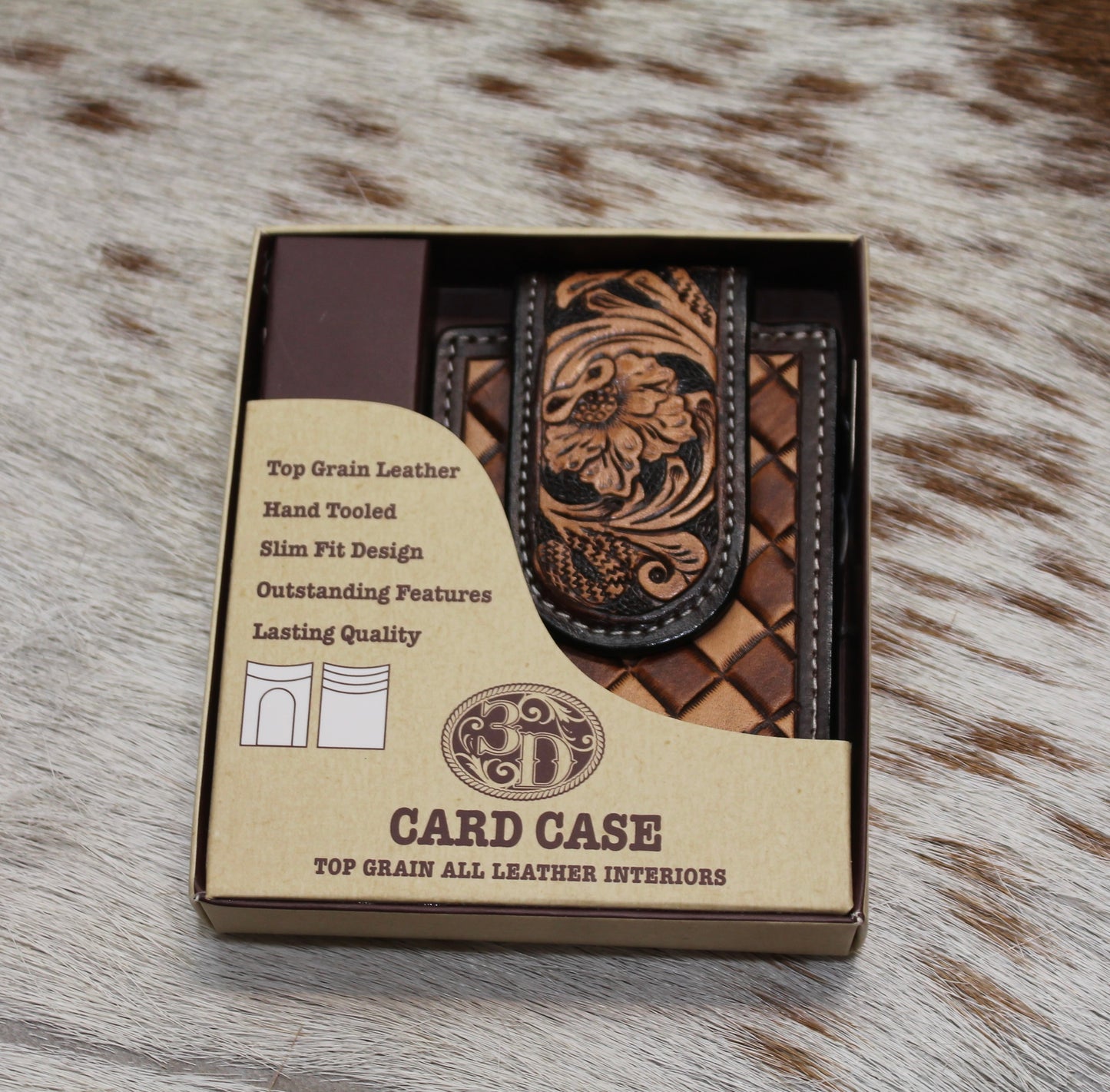 Diamond Leather Card Case