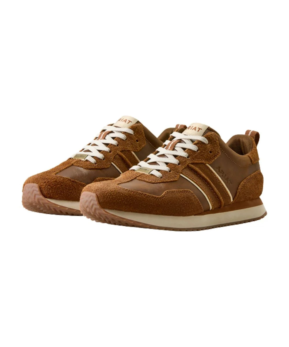 Ariat Men's Tumble Brown Suede & Georgia Clay Ranch Runner Shoe ðŸ¤
