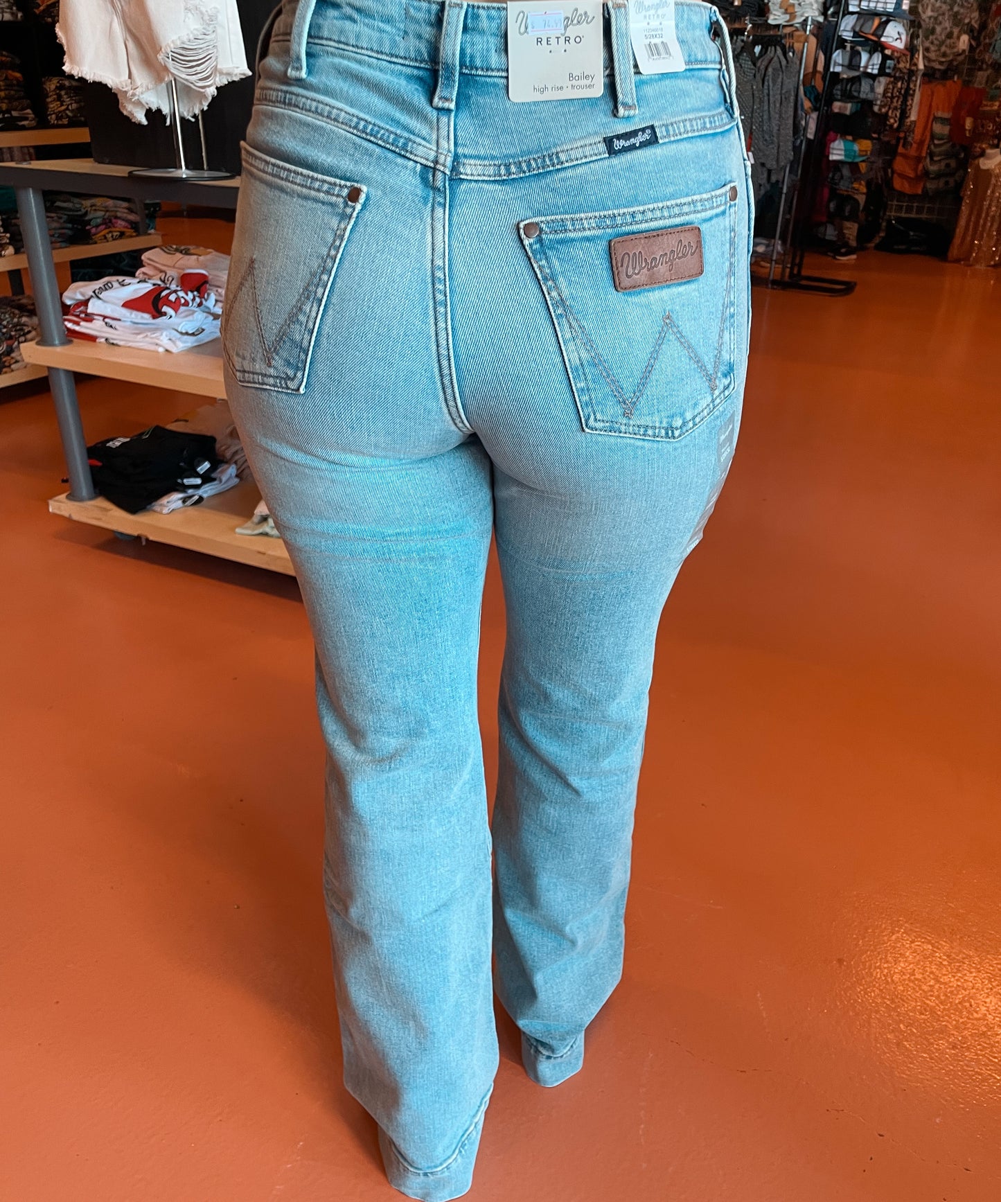 Wrangler Retro Women's Florence Bailey Light Wash High Rise Trouser