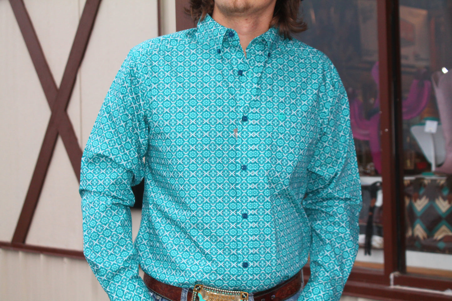 Men’s Ariat Jordy Blue Long Sleeve