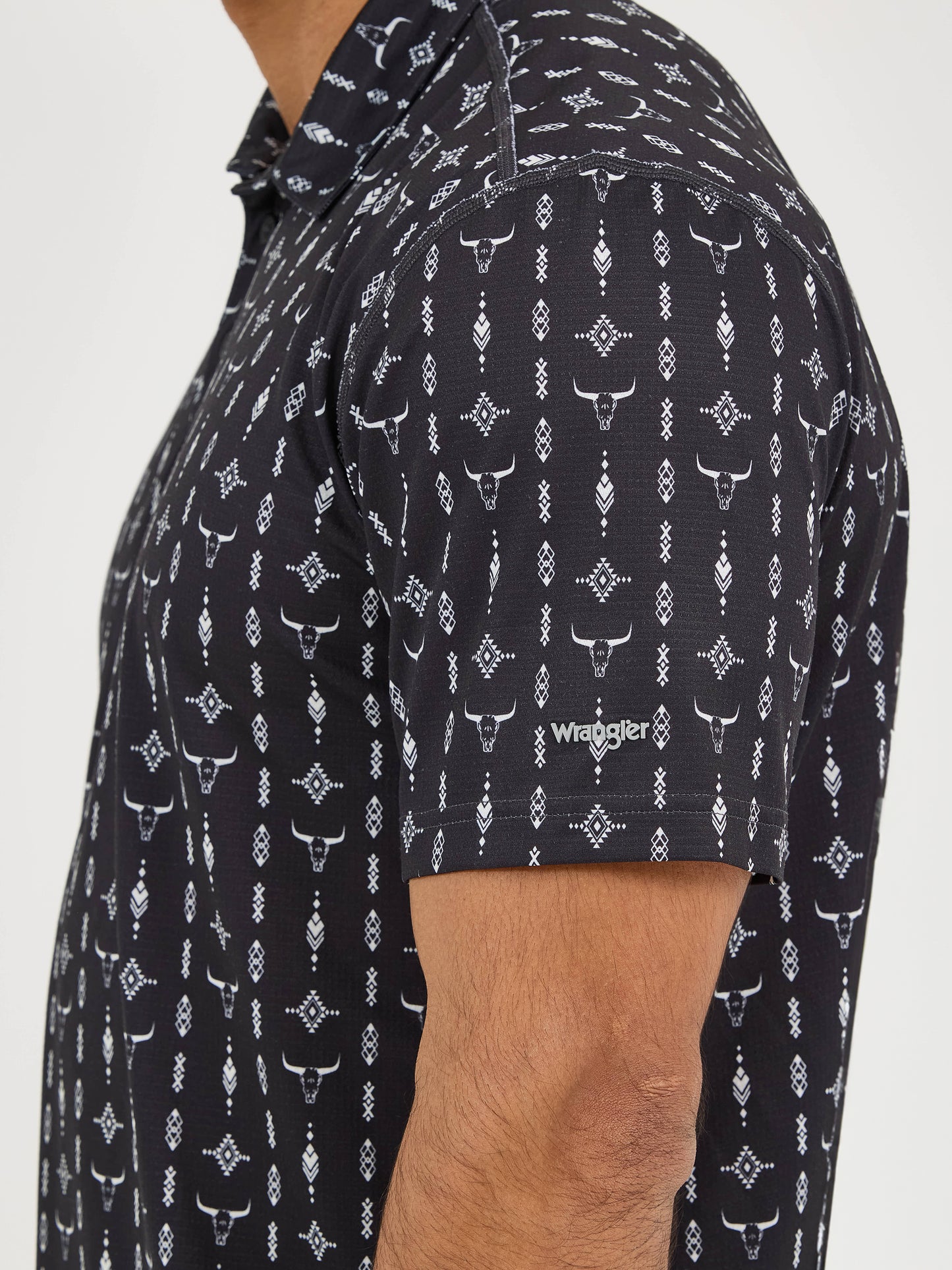 Wrangler Men’s Blk Perf Polo