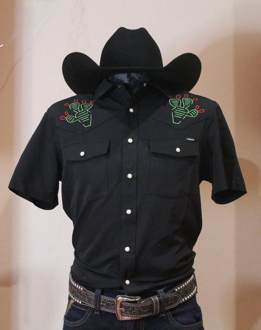 Men’s Cinch Black Camp SS