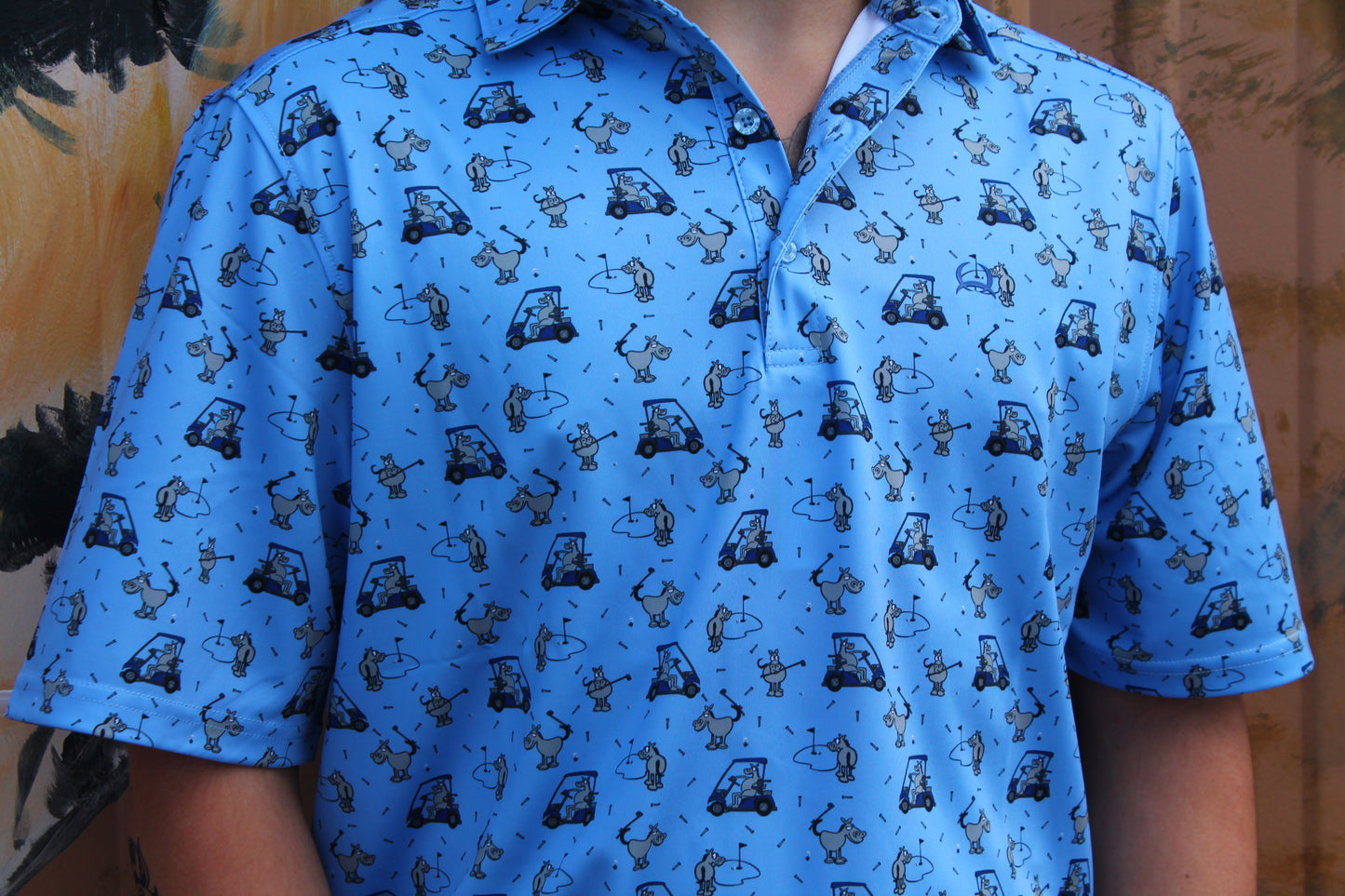Cinch Men’s Animal Golf Cart Polo