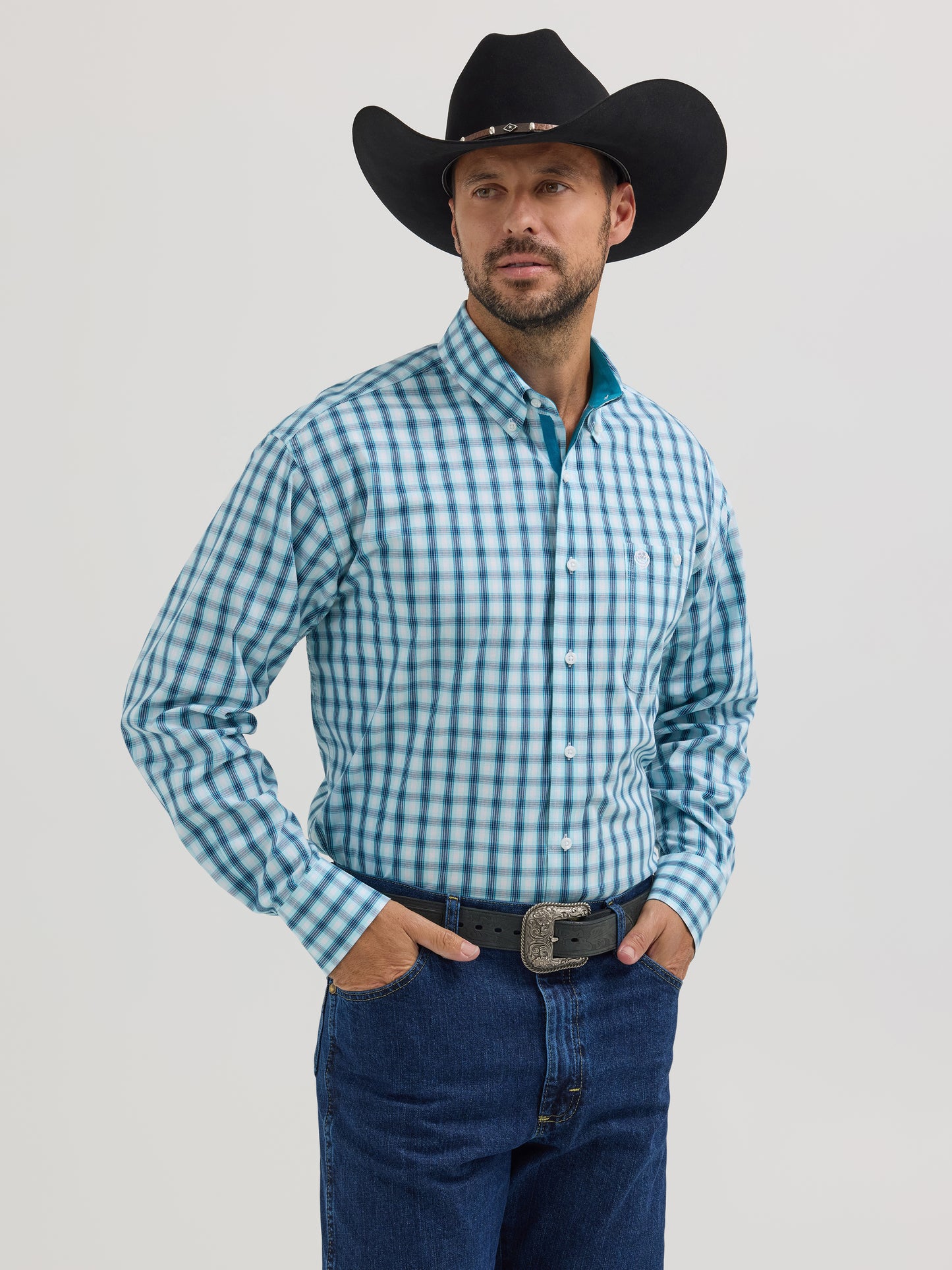 Wrangler George Strair LS-Blue