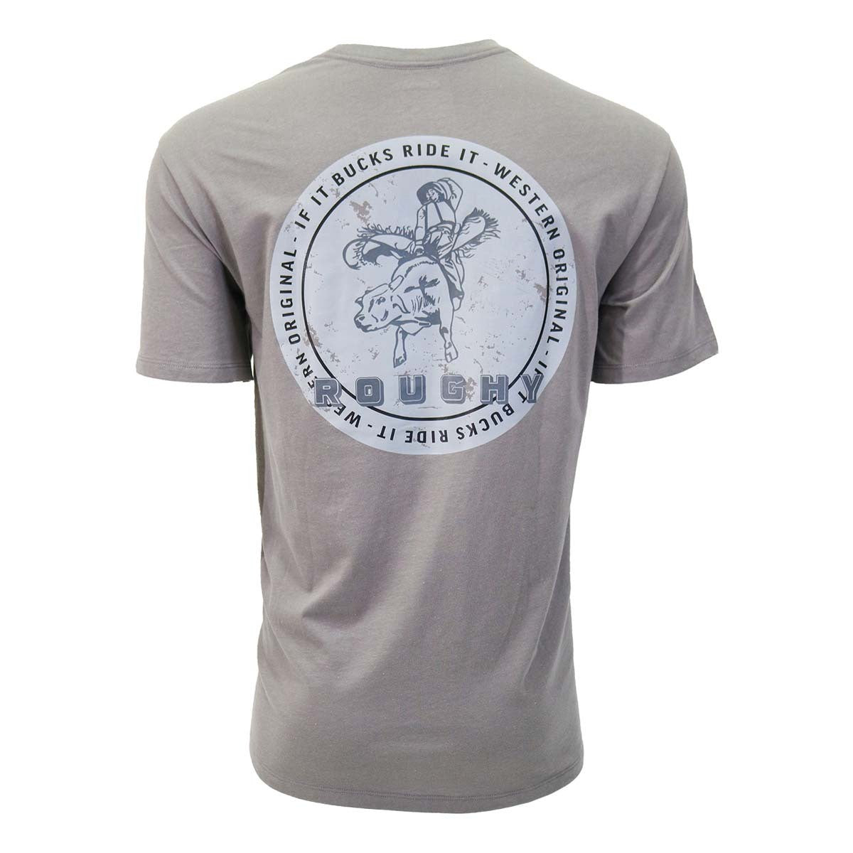 Hooey Buckin' Bronc Steel Grey Tee