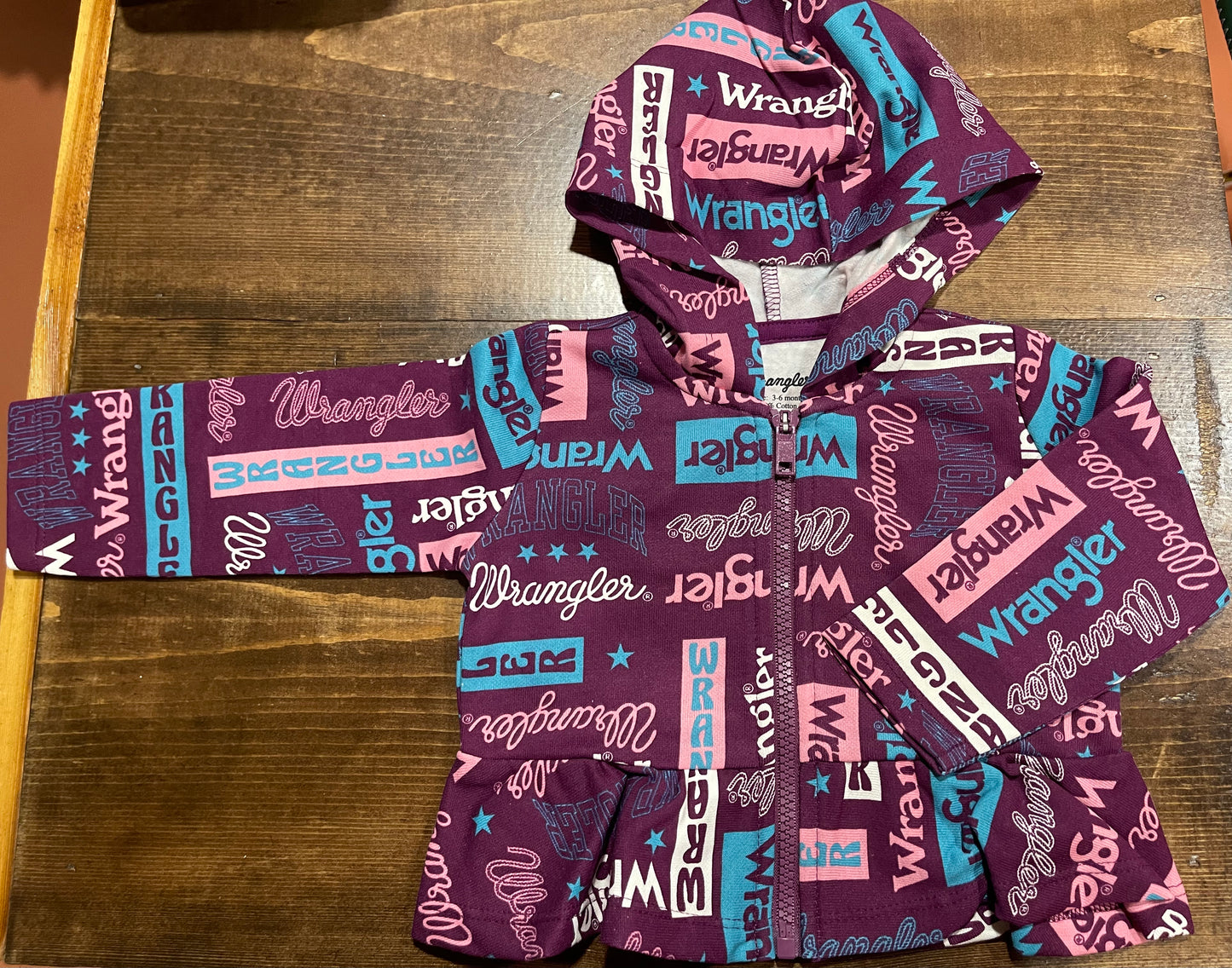Wrangler Baby Girl's Purple Branded Jacket