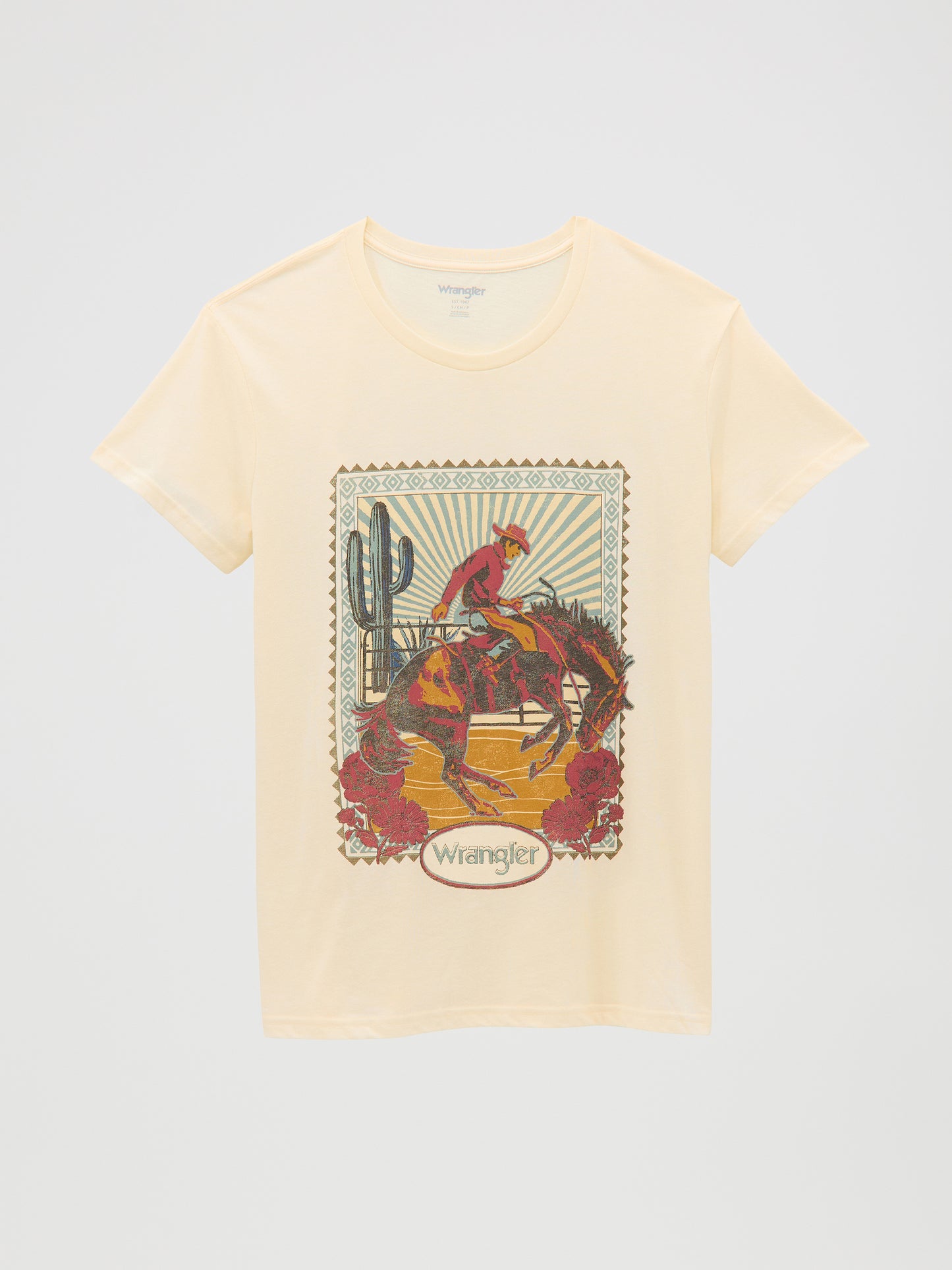 Wrangler Flower Rays Tee- Boyfriend style