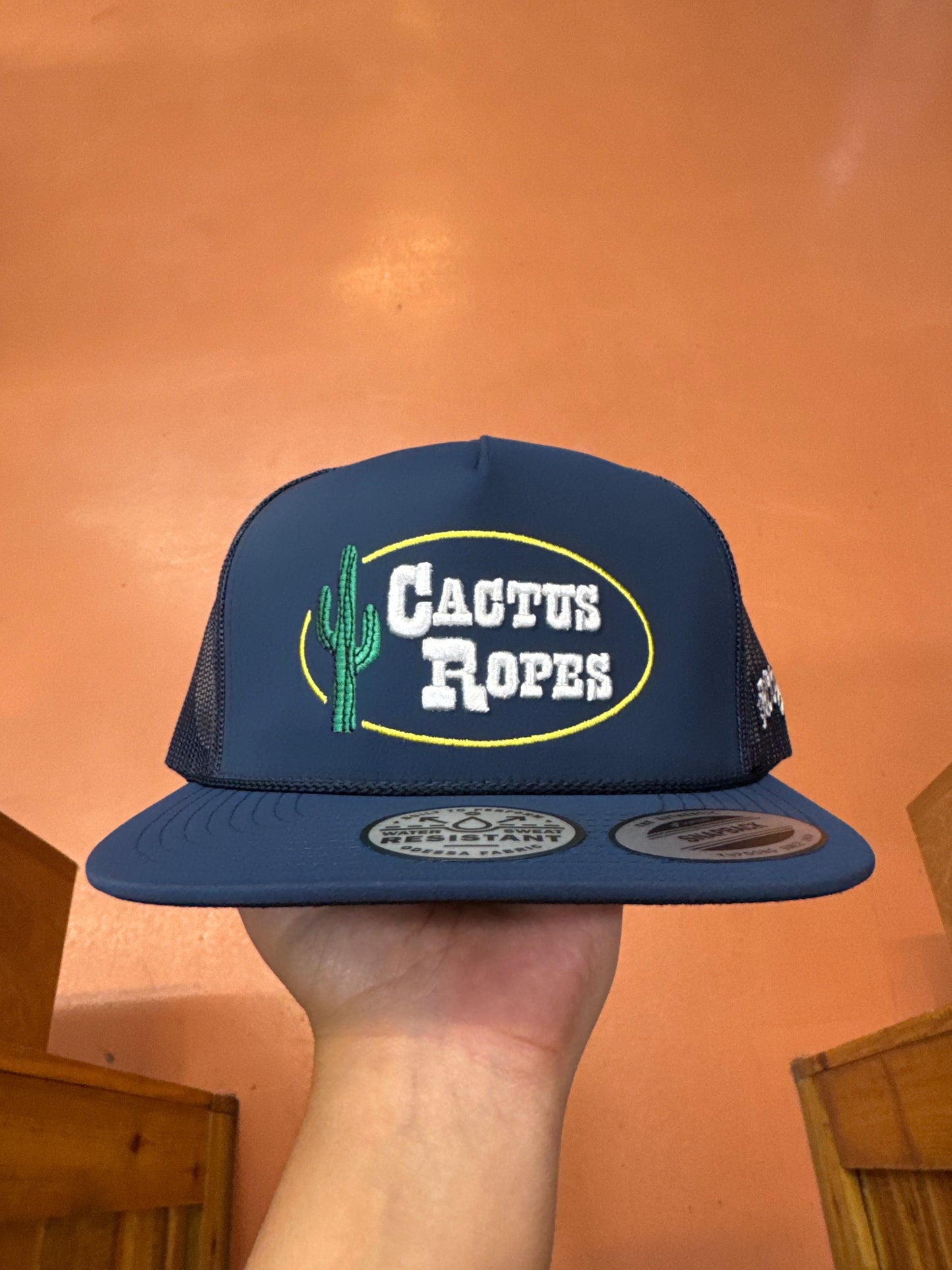 Hooey Cactus Ropes Cap - Navy/Black 🧢