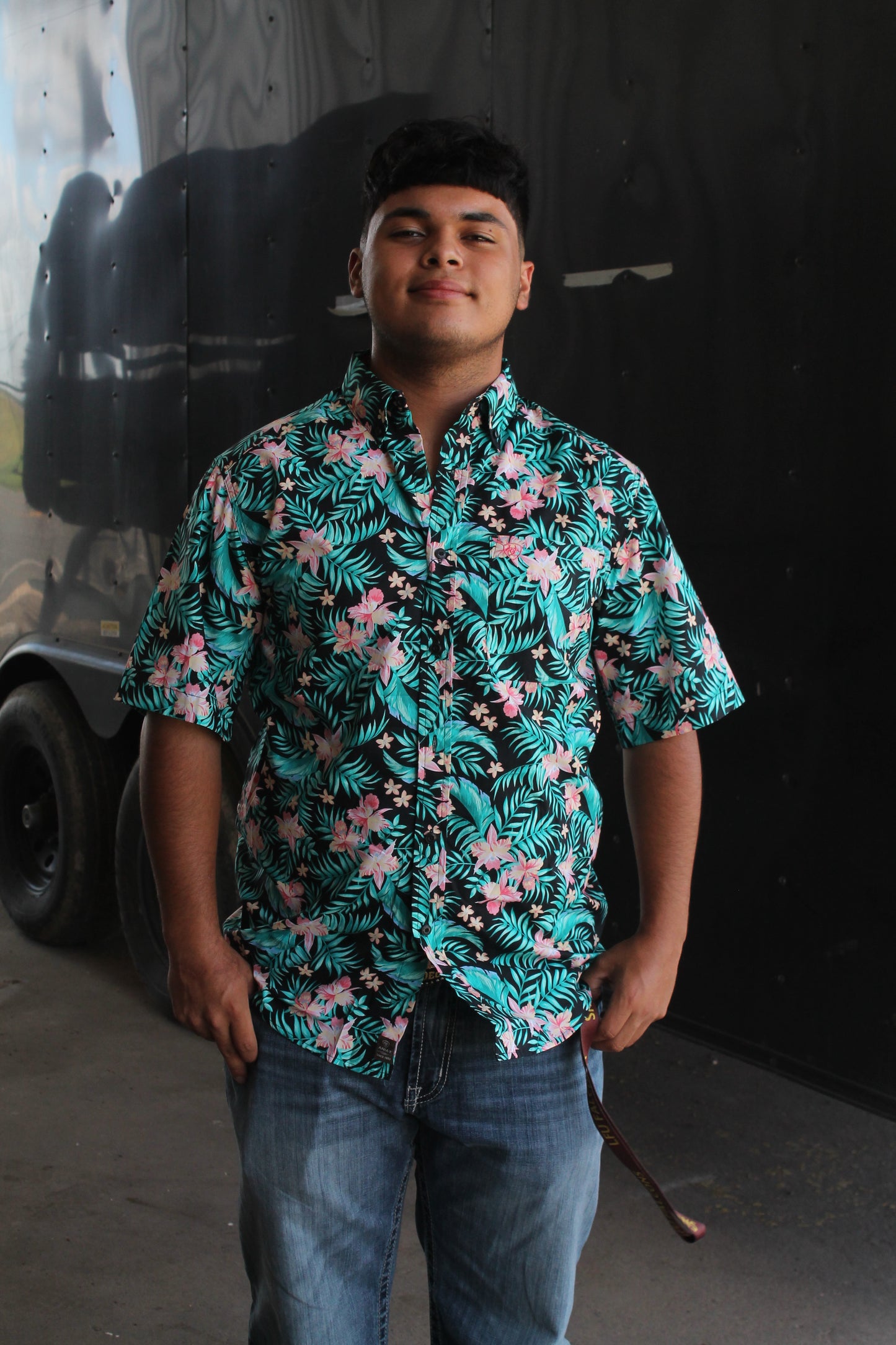 Ariat Men’s Jillian SS Shirt- Black Floral